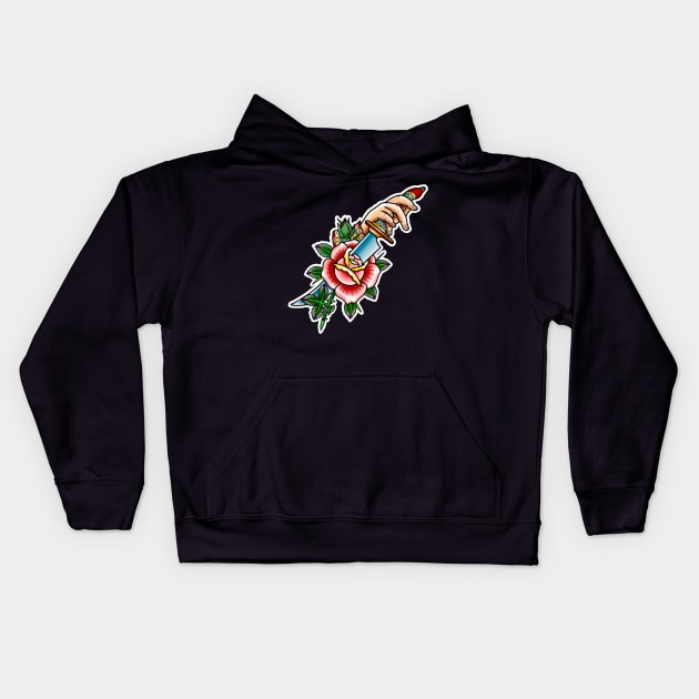 Sawdust Design Dagger 2 Kids Hoodie by Sawdust